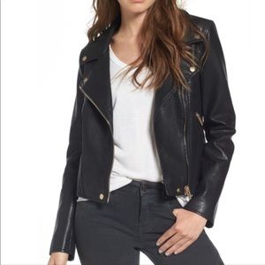BLANKNYC Faux Leather Moto Jacket